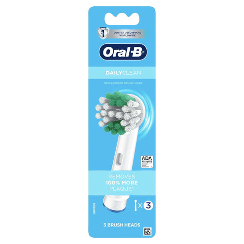 Oral-B Daily Clean Brush Heads, 3 Count EasyOptionXY LLC