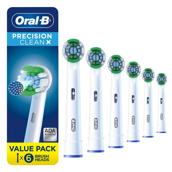 Oral-B PrecisionCleanX X-Filament Replacement Brush Heads, 6 Ct EasyOptionXY LLC