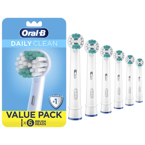 Oral-B Daily Clean Electric Toothbrush Replacement Brush Heads Refill, 6 Count EasyOptionXY LLC