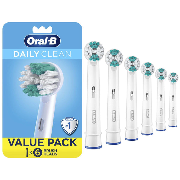 Oral-B Daily Clean Electric Toothbrush Replacement Brush Heads Refill, 6 Count EasyOptionXY LLC