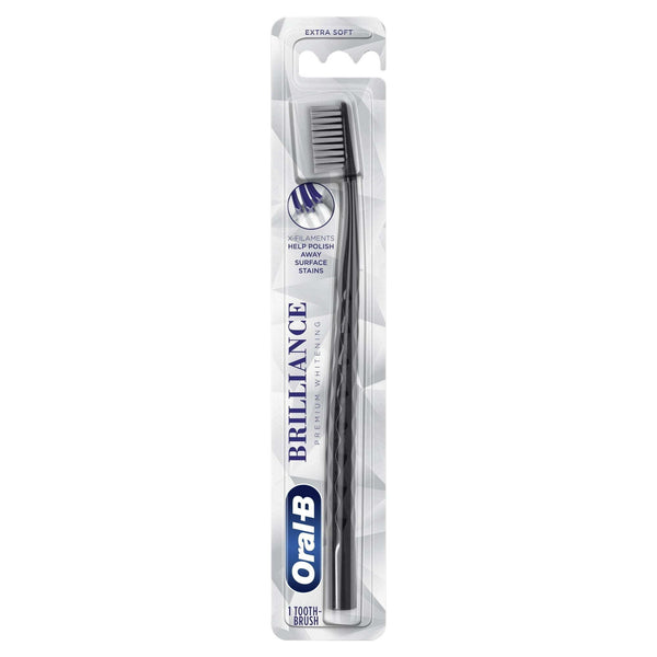 Oral-B Brilliance Whitening Manual Toothbrush, Extra Soft, Black, 1 Count, for Adults & Children 3+ EasyOptionXY LLC