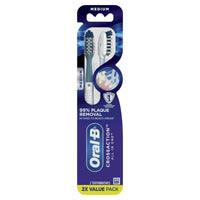 Oral-B CrossAction All in One Manual Toothbrush, Deep Plaque Removal, Medium, 2 Count EasyOptionXY LLC