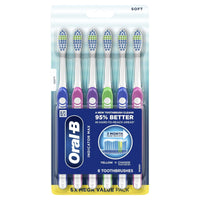 Oral-B Indicator Max Manual Toothbrushes, Color Changing Bristles, Soft, 6 Count EasyOptionXY LLC