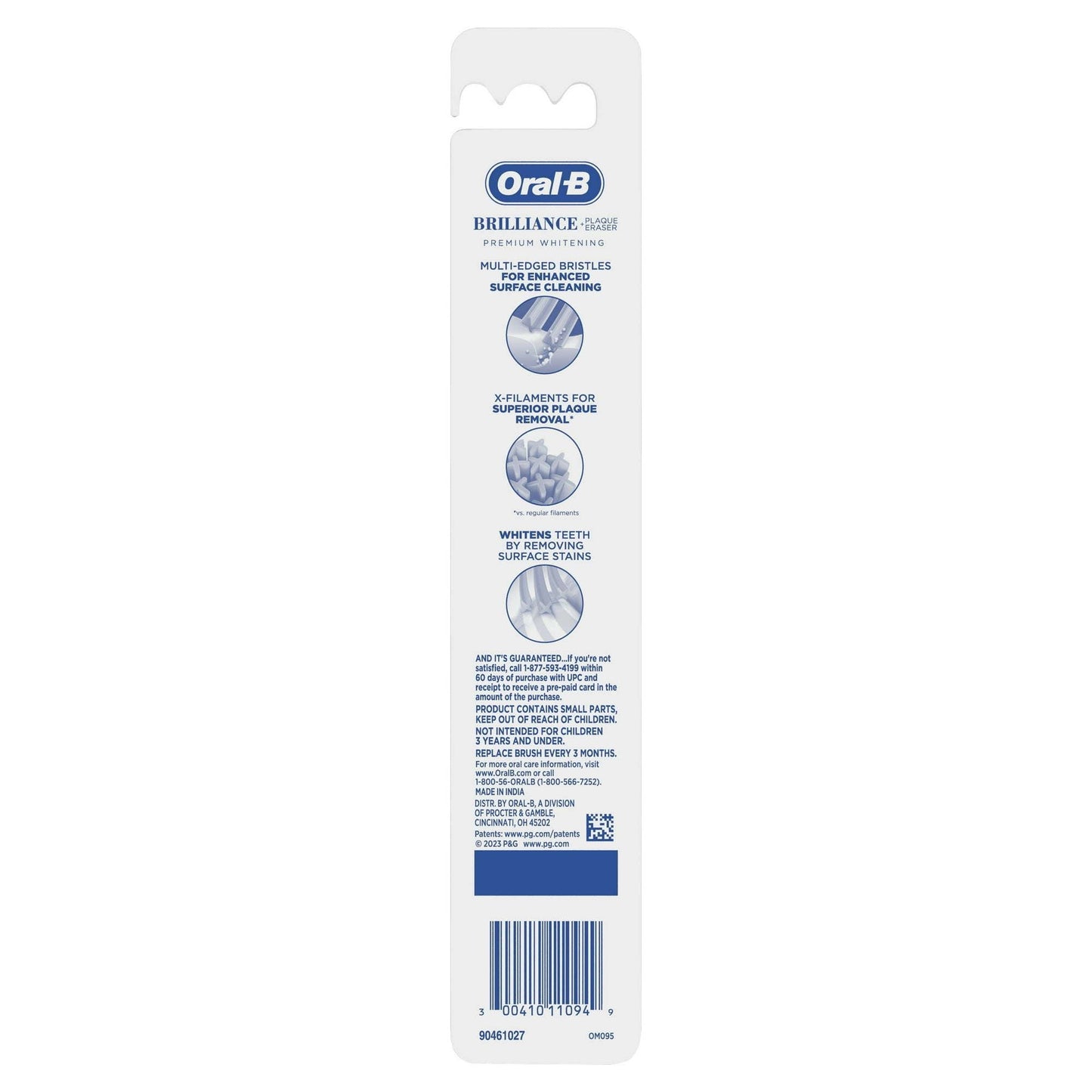 Oral-B Brilliance Whitening Toothbrush, Medium, Sky Blue, 1 Count, for Adults and Children 3+ EasyOptionXY LLC