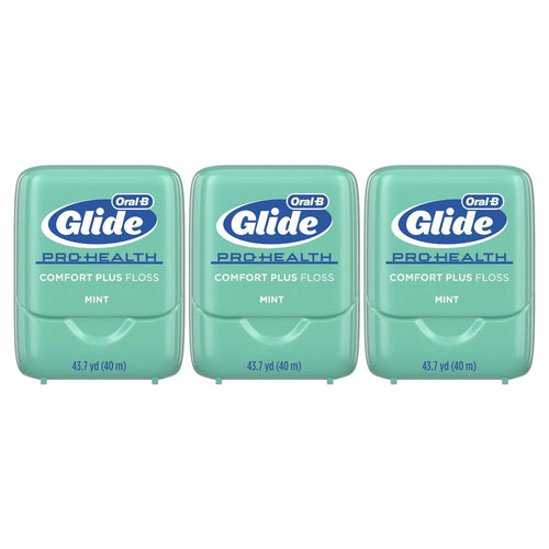 Oral-B Glide Pro-Health Comfort Plus Ribbon Dental Floss, Extra Soft, Value 3 Pack (40m Each) EasyOptionXY LLC