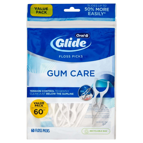 Oral-B Glide Gum Care Dental Floss Picks, Tension Control, 60 Ct EasyOptionXY LLC