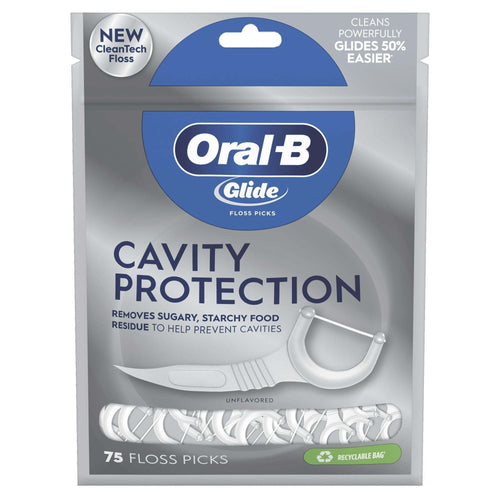 Oral-B Glide Cavity Protection Dental Floss Picks, Helps Prevent Cavities, 75 Count EasyOptionXY LLC