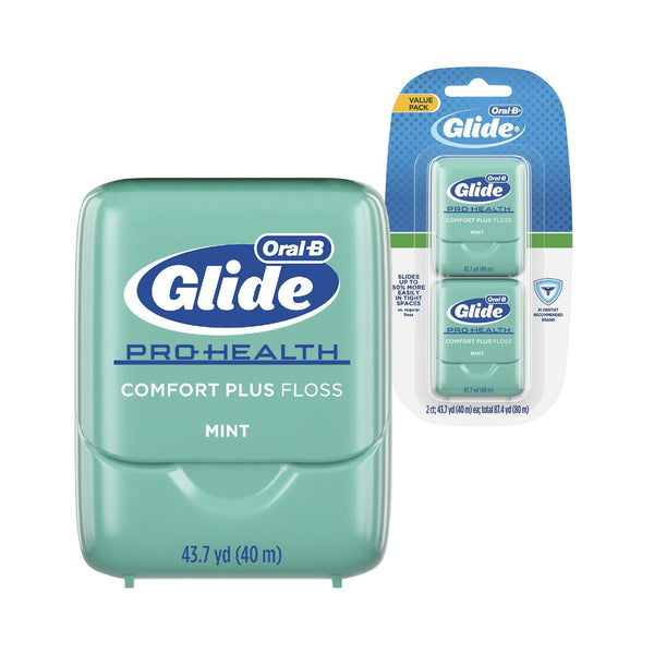Oral-B Glide Pro-Health Comfort Plus Ribbon Dental Floss, Extra Soft, Value 2 Pack (40m Each) EasyOptionXY LLC