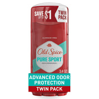 Old Spice Aluminum Free Deodorant for Men, High Endurance Pure Sport, 3.4 oz, Twin Pack EasyOptionXY LLC