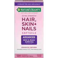 Nature's Bounty Optimal Solutions Advanced Hair; Skin and Nail Softgels; 120 Count EasyOptionXY LLC
