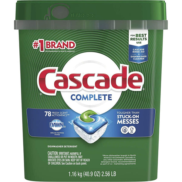 Cascade ActionPacs Pods Dishwasher Detergents, Fresh Scent, 40.9 Ounce, 78 Count EasyOptionXY LLC