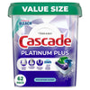 Cascade Platinum Plus Dishwasher Detergent Pacs, Mountain Scent, 62 Count EasyOptionXY LLC