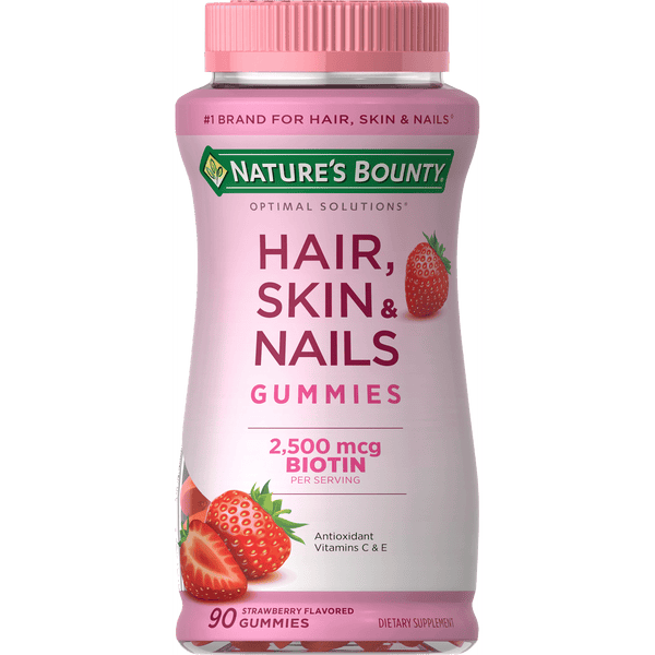 Nature's Bounty Hair Skin and Nail Vitamins With Biotin; Gummies; 90 Count EasyOptionXY LLC