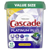 Cascade Platinum Plus Dishwasher Pods, Dish Detergent ActionPacs, Clean Lemon, 62 Count EasyOptionXY LLC