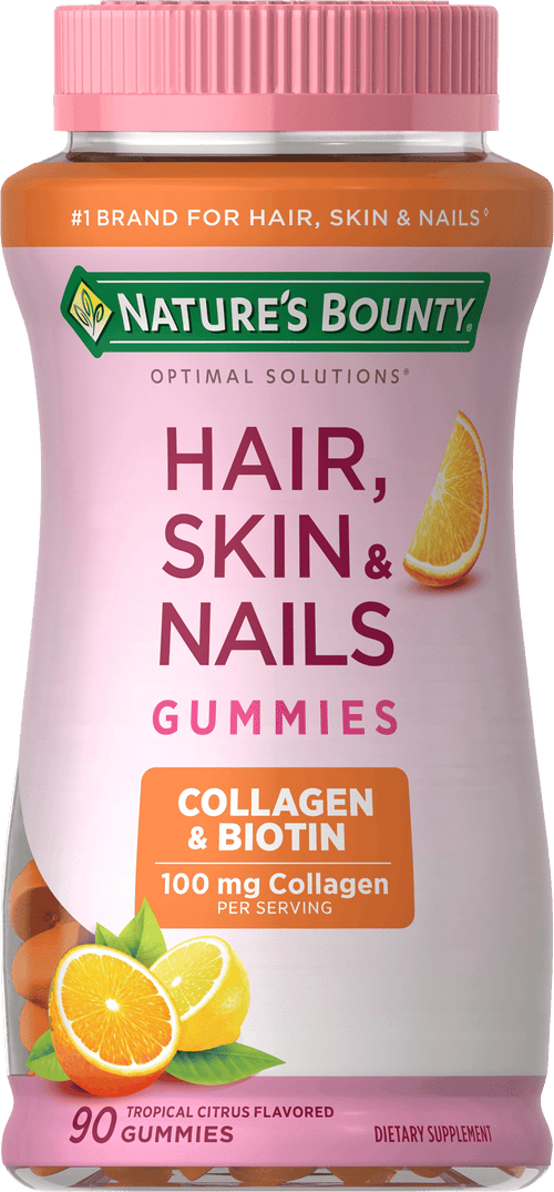 Nature's Bounty Hair Skin and Nails With Collagen and Biotin; Gummies; 90 Count EasyOptionXY LLC