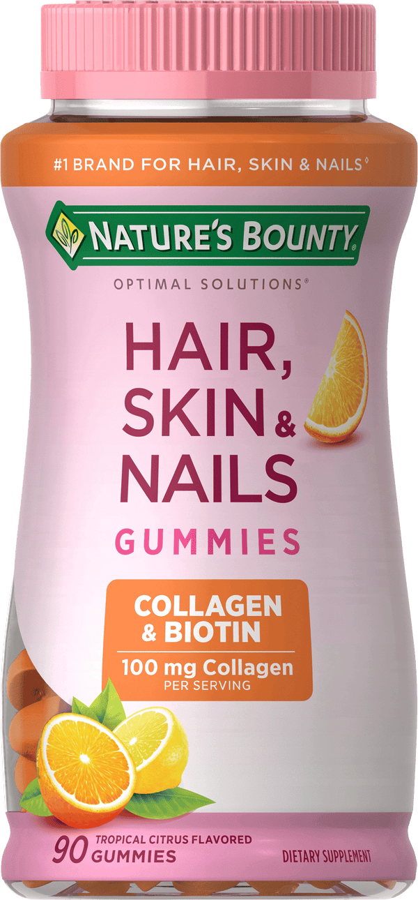 Nature's Bounty Hair Skin and Nails With Collagen and Biotin; Gummies; 90 Count EasyOptionXY LLC