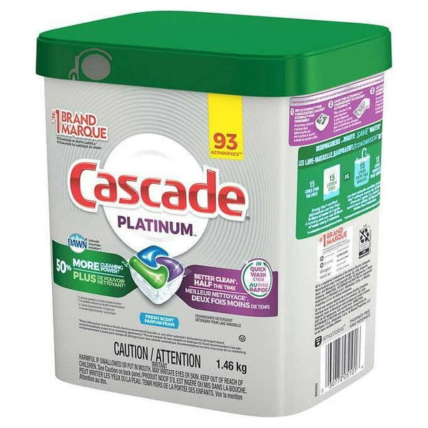 Cascade Platinum Action Pacs 16x Power Fresh Scent - 93ct/1pk EasyOptionXY LLC