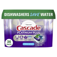 Cascade Platinum Plus Dishwasher Detergent Pacs, Fresh, 36 Count EasyOptionXY LLC