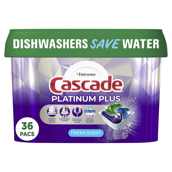 Cascade Platinum Plus Dishwasher Detergent Pacs, Fresh, 36 Count EasyOptionXY LLC