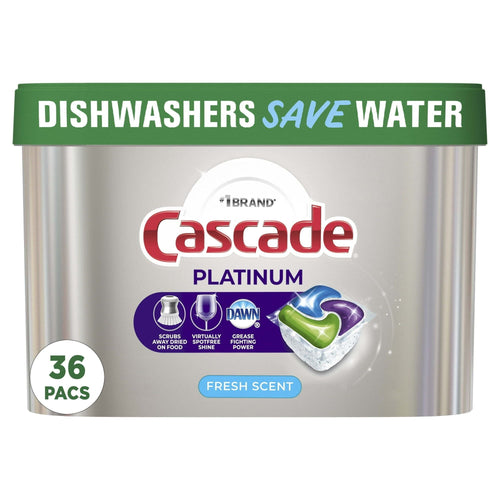 Cascade Platinum Action Pacs, Dishwasher Detergent, Fresh, 36 Count EasyOptionXY LLC