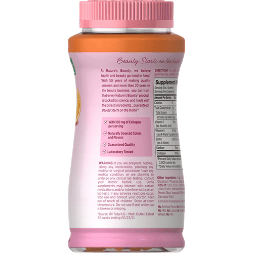Nature's Bounty Hair Skin and Nails With Collagen and Biotin; Gummies; 90 Count EasyOptionXY LLC