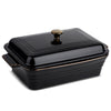 Thyme & Table 13" Stoneware Covered Baking Dish, Onyx EasyOptionXY LLC
