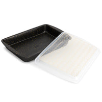 Thyme & Table Nonstick 9"x14" Cake Pan with Lid, Black EasyOptionXY LLC