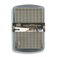 Thyme & Table Nonstick 9"x14" Cake Pan with Lid, Black EasyOptionXY LLC