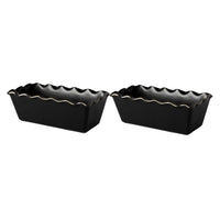 Thyme & Table 9" Ceramic Loaf Dish 2-Piece Set, Onyx EasyOptionXY LLC