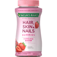 Nature's Bounty Hair Skin and Nails Vitamins With Biotin Gummies; 140 Count EasyOptionXY LLC