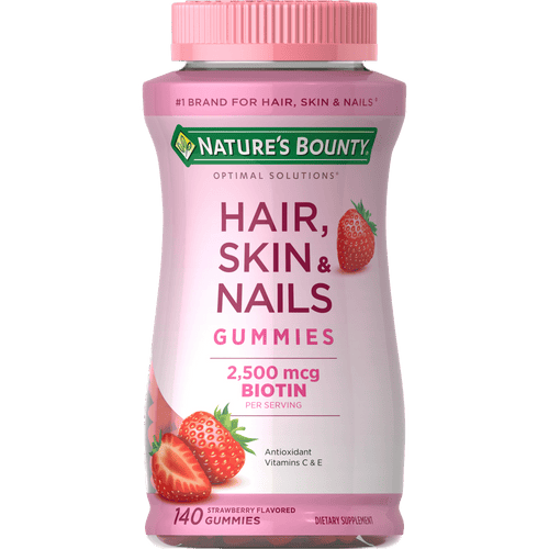 Nature's Bounty Hair Skin and Nails Vitamins With Biotin Gummies; 140 Count EasyOptionXY LLC