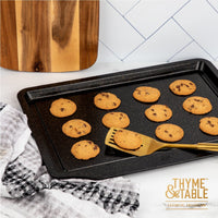 Thyme & Table Nonstick 13"x20" Cookie Sheet, Black EasyOptionXY LLC