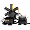 Thyme & Table Non-Stick 12-Piece Signature Cookware Set, Black & Gold EasyOptionXY LLC