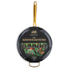 Thyme & Table Non-Stick 5 QT Signature Saute Pan with Glass Lid, Black & Gold EasyOptionXY LLC