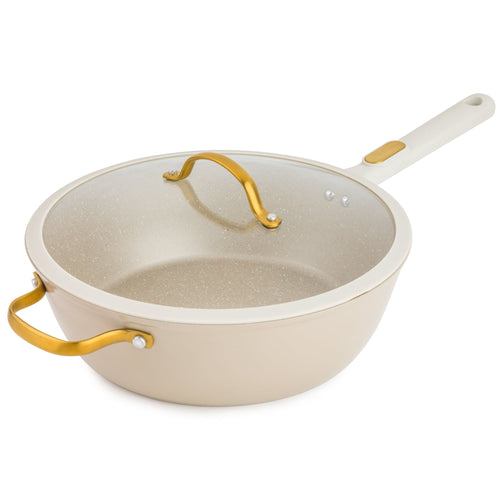 Thyme & Table Non-Stick 5 QT Granite Saute Pan, Taupe EasyOptionXY LLC