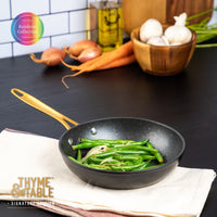 Thyme & Table Non-Stick 8" Signature Fry Pan, Black & Gold EasyOptionXY LLC