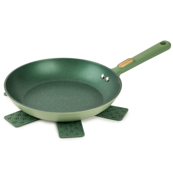 Thyme & Table Non-Stick 10 Inch Fry Pan with Stainless Steel Base, Green EasyOptionXY LLC