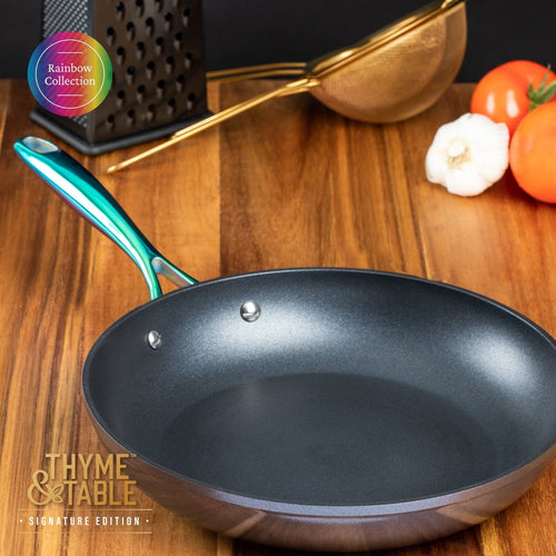 Thyme & Table Non-Stick 12" Signature Fry Pan, Rainbow EasyOptionXY LLC