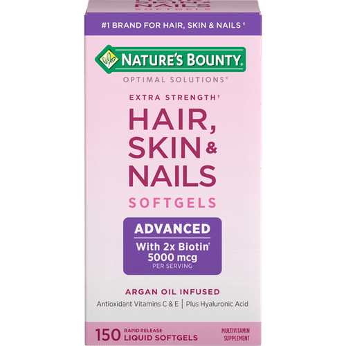 Nature's Bounty Optimal Solutions Advanced Hair; Skin and Nail Softgels; 150 Count EasyOptionXY LLC