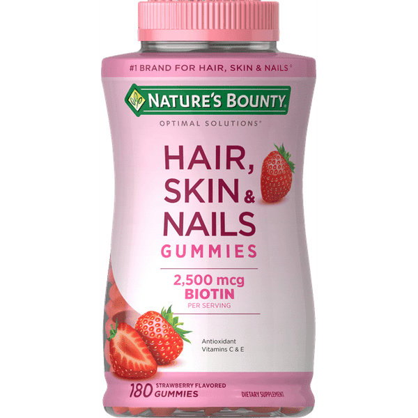 Nature's Bounty Hair; Skin and Nails Vitamins with Biotin Gummies; 180 Count EasyOptionXY LLC
