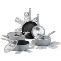 Thyme & Table Nonstick Eden Cookware, 12-Piece Set, Cool Grey EasyOptionXY LLC