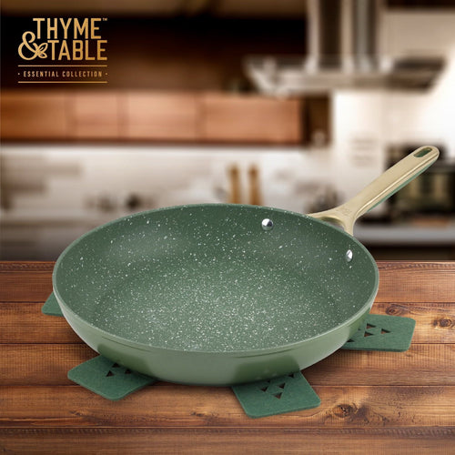 Thyme & Table Non-Stick 12" Supreme Fry Pan, Olive EasyOptionXY LLC