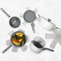 Thyme & Table Eden Cookware, 12-Piece Set, Off White EasyOptionXY LLC