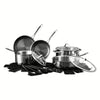 Thyme & Table 16-Piece Tri-Ply Non-Stick Etch-Tech Cookware & Utensil Set EasyOptionXY LLC