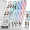 Nicpro 3 Pcs 0.5mm Pastel Mechanical Pencils, with 6 tubes HB Lead Refills, Erasers, Eraser Refills - Come with Case EasyOptionXY LLC