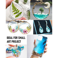 Nicpro 2000g UV Resin Kit, Large Crystal Clear UV Cure Epoxy Resin Supplies, Low Odor & Quick Curing Transparent Solar Activated Glue for Jewelry Making, Handmade DIY Craft, Coating and Casting EasyOptionXY LLC