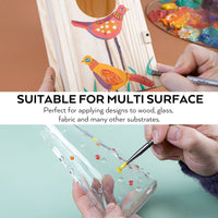 Nicpro Acrylic Paint, 14 Colors Acrylic Paint Set, 16.9oz/500ml Bottles, Rich Art Painting Supplies for Artists, Beginners and Kids on Canvas Wood Leather Fabric Stone Craft EasyOptionXY LLC