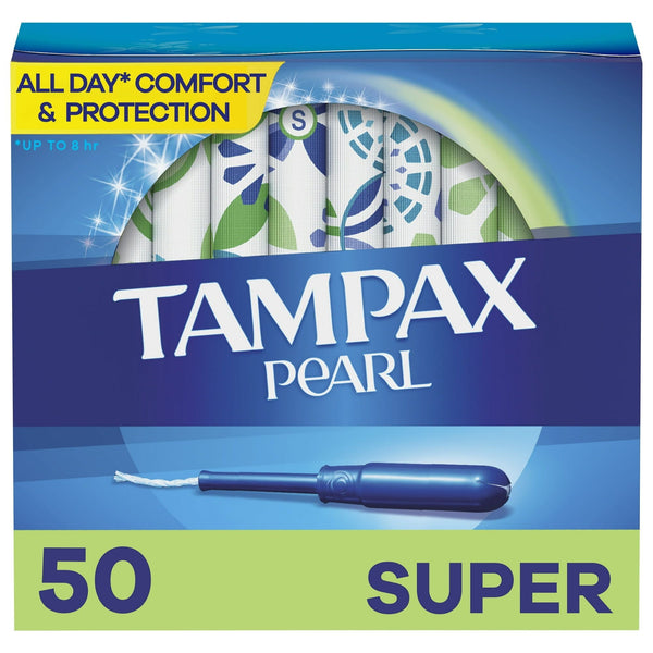 Tampax Pearl Tampons with LeakGuard Braid, Super Absorbency, 50 Ct EasyOptionXY LLC