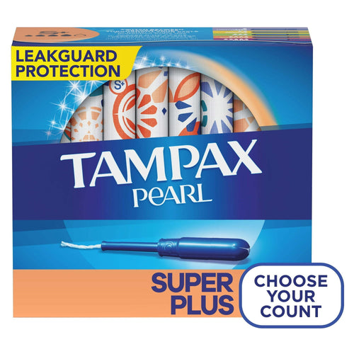 Tampax Pearl Tampons with LeakGuard Braid, Super Plus Absorbency, 50 Count EasyOptionXY LLC