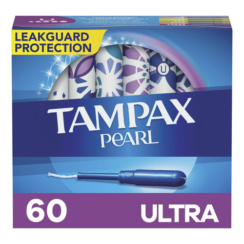 Tampax Pearl Tampons with LeakGuard Braid, Ultra Absorbency, 60 Ct EasyOptionXY LLC